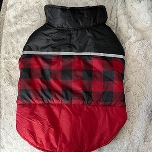 32 Degrees Red and Black Plaid Dog Jacket